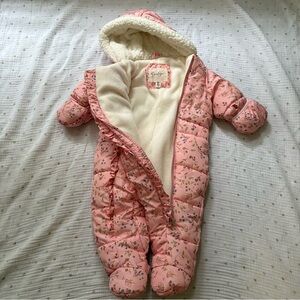 Jessica Simpson Pink Floral Snowsuit